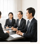 医療介護事業の打ち合わせイメージ
