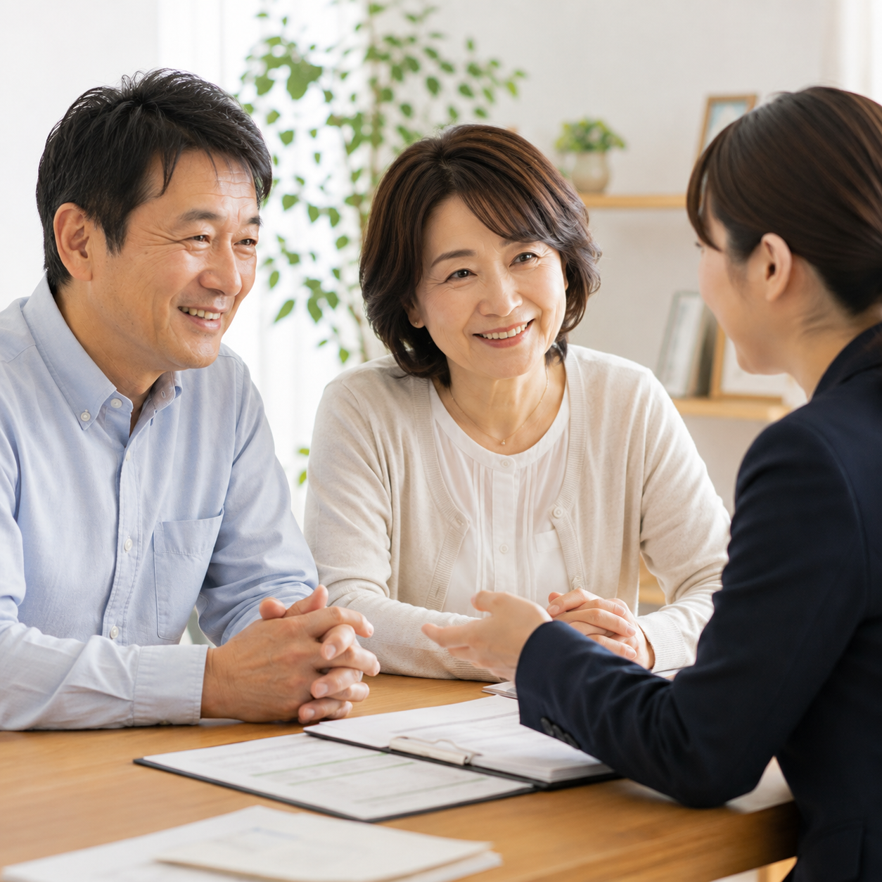 手を添えて支えるイメージ